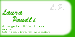 laura pandli business card